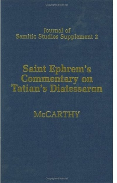 Front cover_Saint Ephrem's Commentary on Tatian's Diatessaron