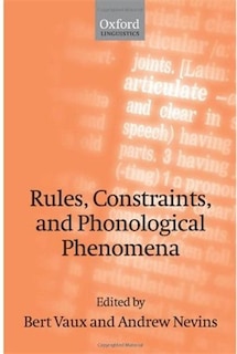 Couverture_Rules, Constraints, and Phonological Phenomena
