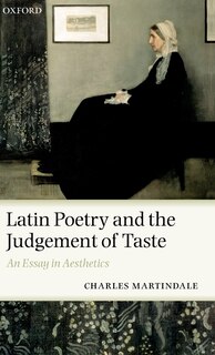 Couverture_Latin Poetry and the Judgement of Taste