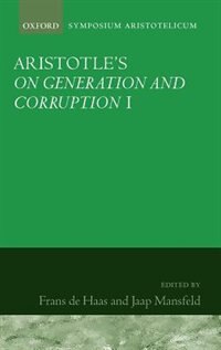 Couverture_Aristotle's On Generation and Corruption I Book 1