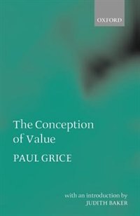 Front cover_The Conception of Value