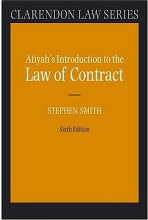 Atiyah's Introduction to the Law of Contract