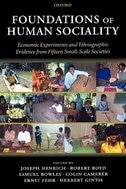Couverture_Foundations of Human Sociality