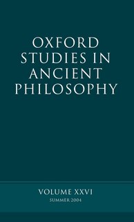 Couverture_Oxford Studies in Ancient Philosophy XXVI