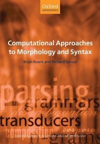 Front cover_Computational Approaches To Morphology And Syntax