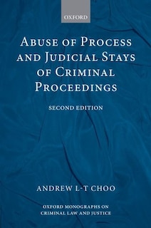 Front cover_Abuse of Process and Judicial Stays of Criminal Proceedings