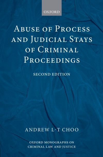 Front cover_Abuse of Process and Judicial Stays of Criminal Proceedings