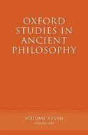 Couverture_Oxford Studies In Ancient Philosophy Xxviii