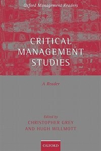 Couverture_Critical Management Studies