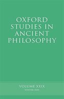 Couverture_Oxford Studies In Ancient Philosophy Xxix