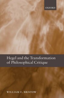 Front cover_Hegel and the Transformation of Philosophical Critique