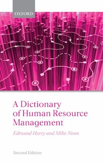Couverture_A Dictionary of Human Resource Management