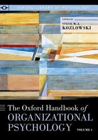 Couverture_The Oxford Handbook of Organizational Psychology, Volume 1