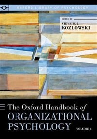 Couverture_The Oxford Handbook of Organizational Psychology, Volume 1