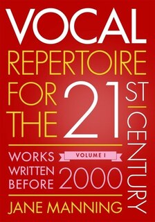 Front cover_Vocal Repertoire for the Twenty-First Century, Volume 1