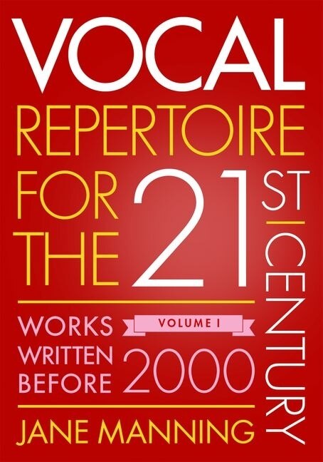 Front cover_Vocal Repertoire for the Twenty-First Century, Volume 1