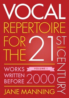 Front cover_Vocal Repertoire for the Twenty-First Century, Volume 1