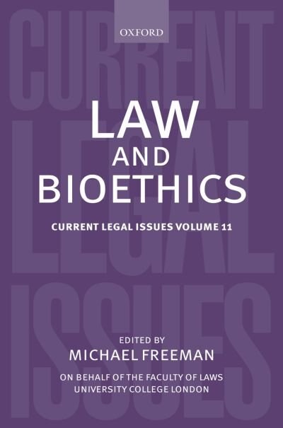 Front cover_Law and Bioethics