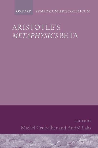 Front cover_Aristotle's Metaphysics Beta