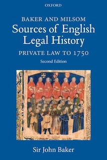 Front cover_Baker and Milsom's Sources of English Legal History