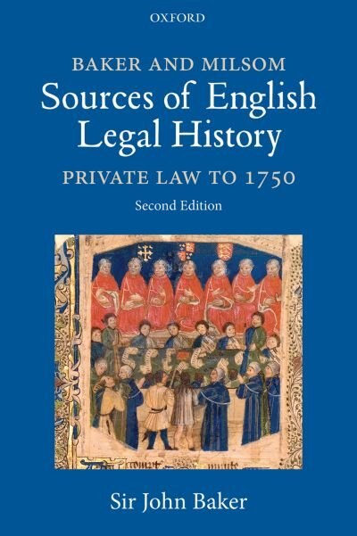 Front cover_Baker and Milsom's Sources of English Legal History