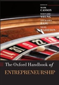 Front cover_The Oxford Handbook of Entrepreneurship