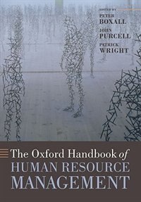Couverture_The Oxford Handbook of Human Resource Management