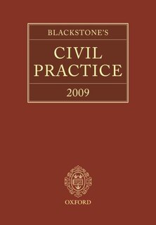 Front cover_Blackstone's Civil Practice 2009