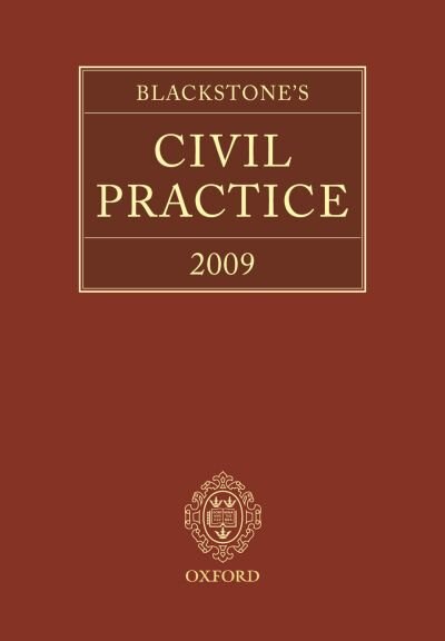 Front cover_Blackstone's Civil Practice 2009