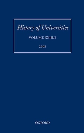 History of Universities: Volume XXIII/2