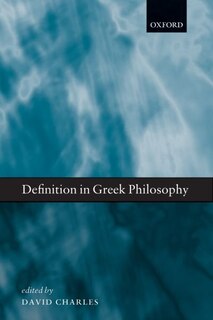 Front cover_Definition in Greek Philosophy