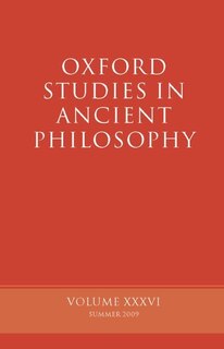 Couverture_Oxford Studies in Ancient Philosophy, Volume XXXVI
