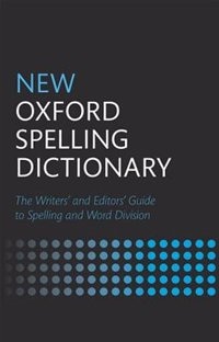 Couverture_New Oxford Spelling Dictionary