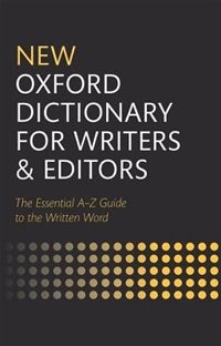 Couverture_New Oxford Dictionary for Writers and Editors