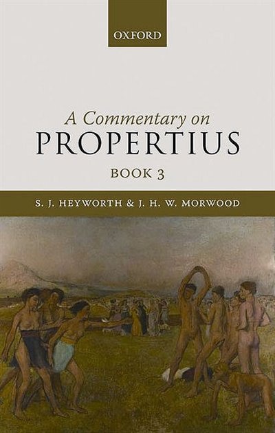 Couverture_A Commentary On Propertius, Book 3