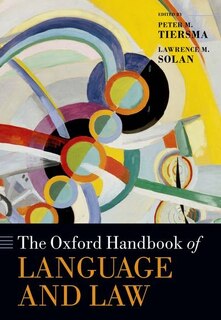 Front cover_The Oxford Handbook of Language and Law
