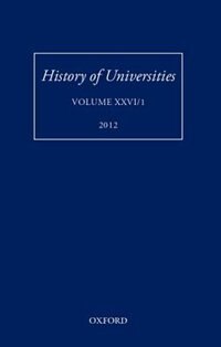 History of Universities: Volume XXVI/1