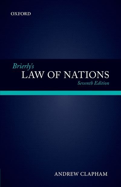 Front cover_Brierly's Law of Nations