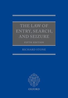 Front cover_The Law of Entry, Search, and Seizure