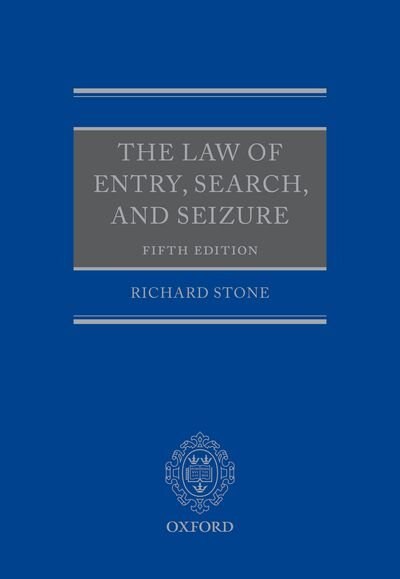 Front cover_The Law of Entry, Search, and Seizure