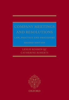 Front cover_Company Meetings and Resolutions