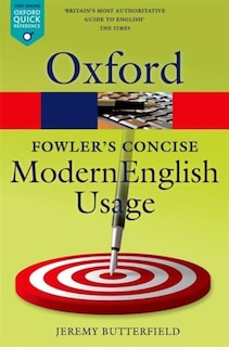 Front cover_Fowler's Concise Dictionary of Modern English Usage