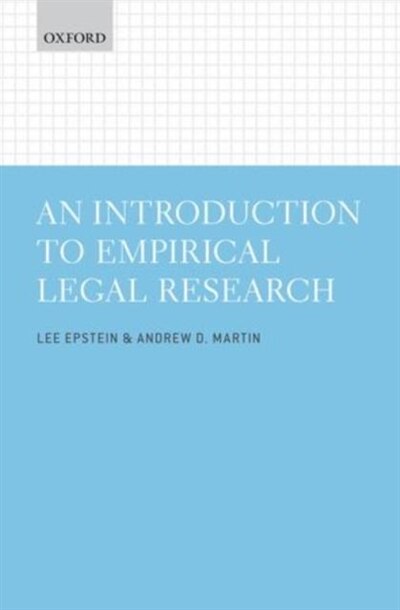 Couverture_An Introduction to Empirical Legal Research