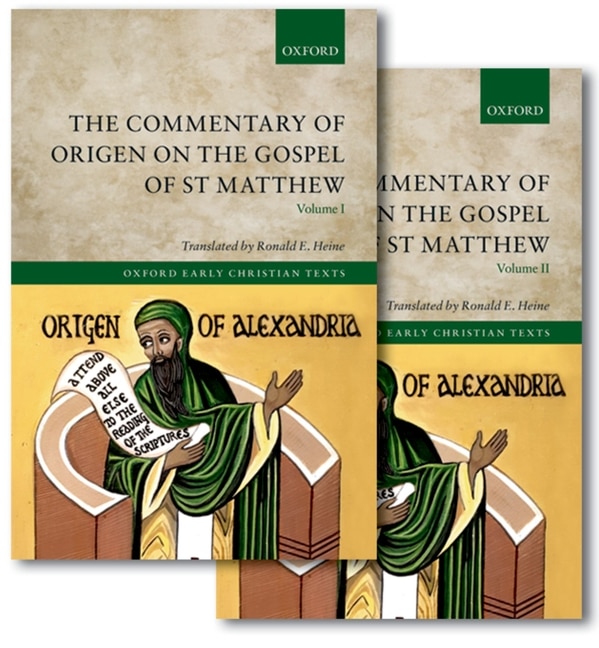Front cover_The Commentary of Origen on the Gospel of St Matthew Pk