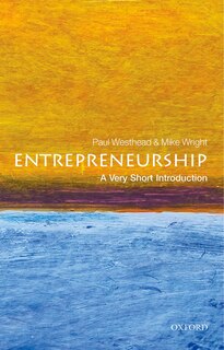 Couverture_Entrepreneurship: A Very Short Introduction