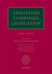 Couverture_Annotated Companies Legislation
