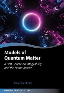 Front cover_Models Of Quantum Matter