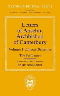 Front cover_Letters Of Anselm, Archbishop Of Canterbury