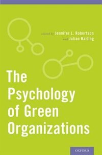 Front cover_The Psychology of Green Organizations
