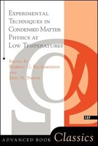 Couverture_Experimental Techniques in Condensed Matter Physics at Low Temperatures